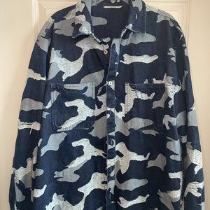 Valentino Denim Camouflage Jacket